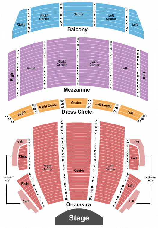 Citizens Bank Opera House Kinky Boots Seating Chart